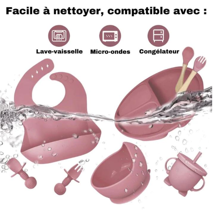 Set de repas en silicone