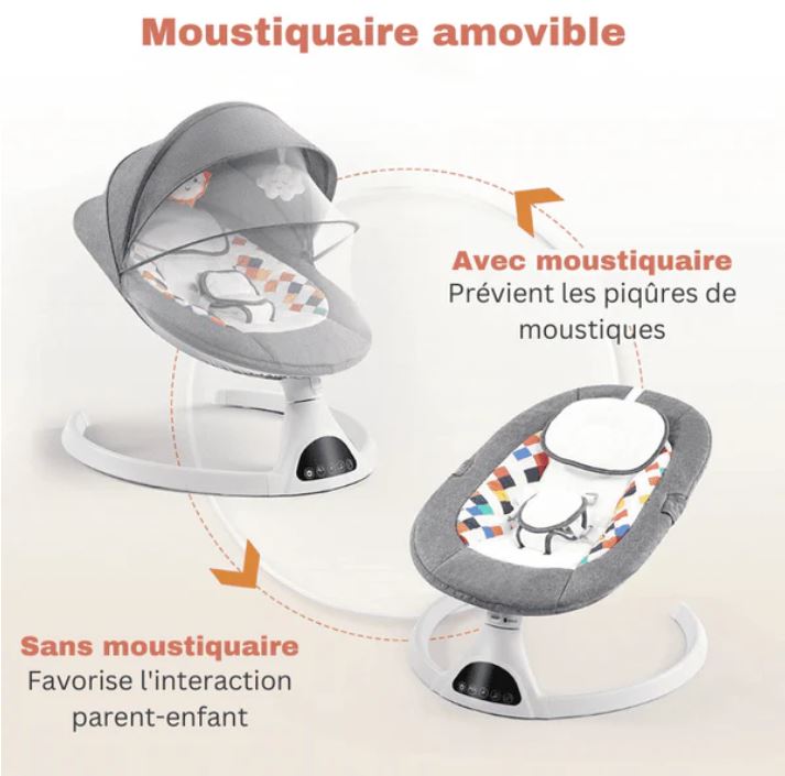 Balancelle bébé connectée