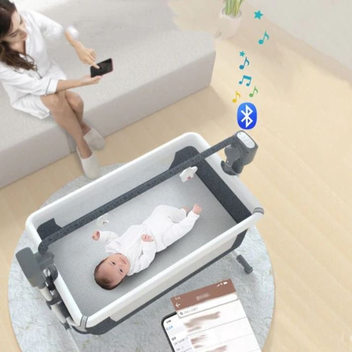 Berceau portable bébé connecté